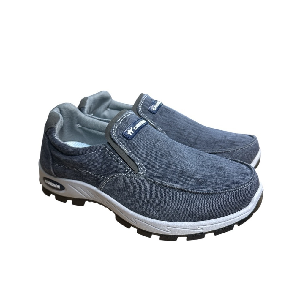 Canemon Blue Light Weight Slip On Loafers Hiking Outdoor Size 9.5 / 44